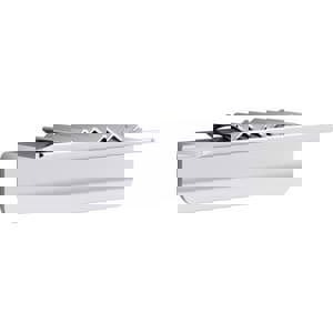 7 in. Rectangular Shower Shelf in Bright Polished Silver